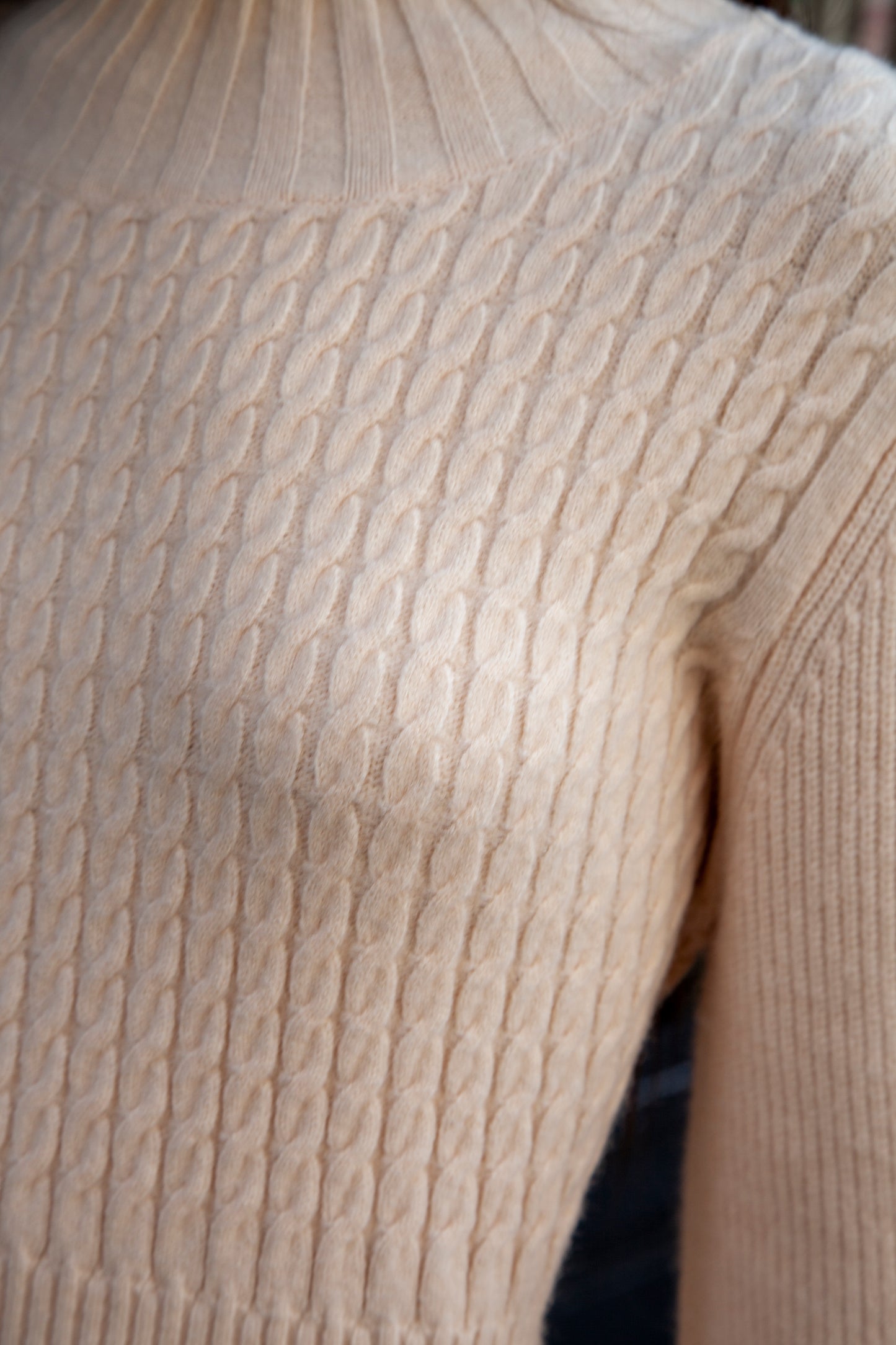 Vanilla Ribbed Knitted Dress