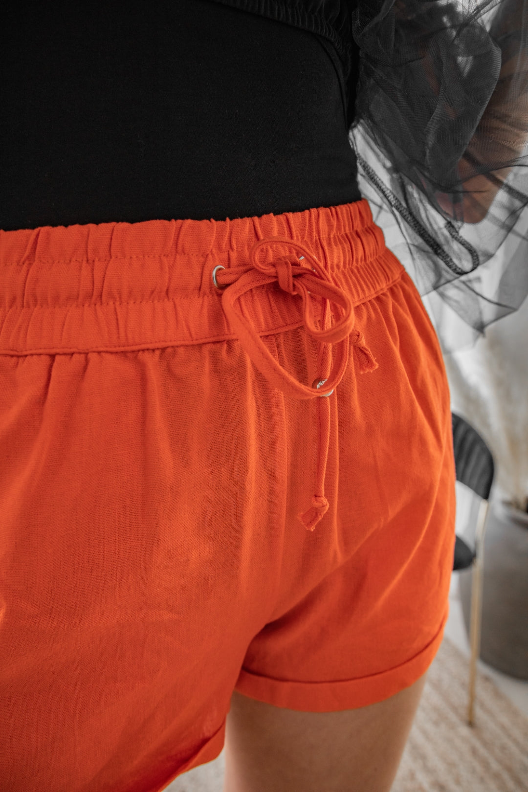 Orange Callan Shorts