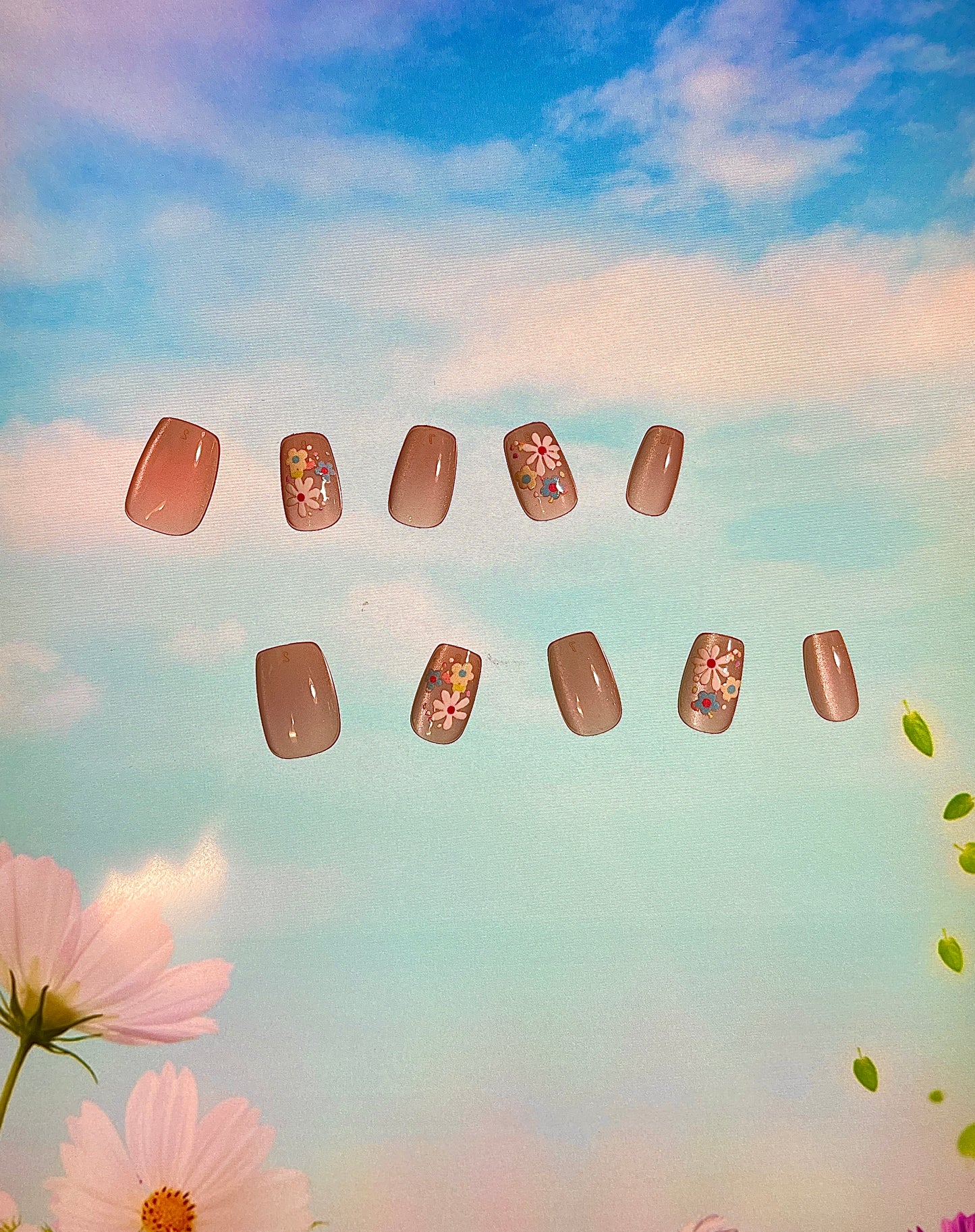 100% Handmade Press on Nails- 04