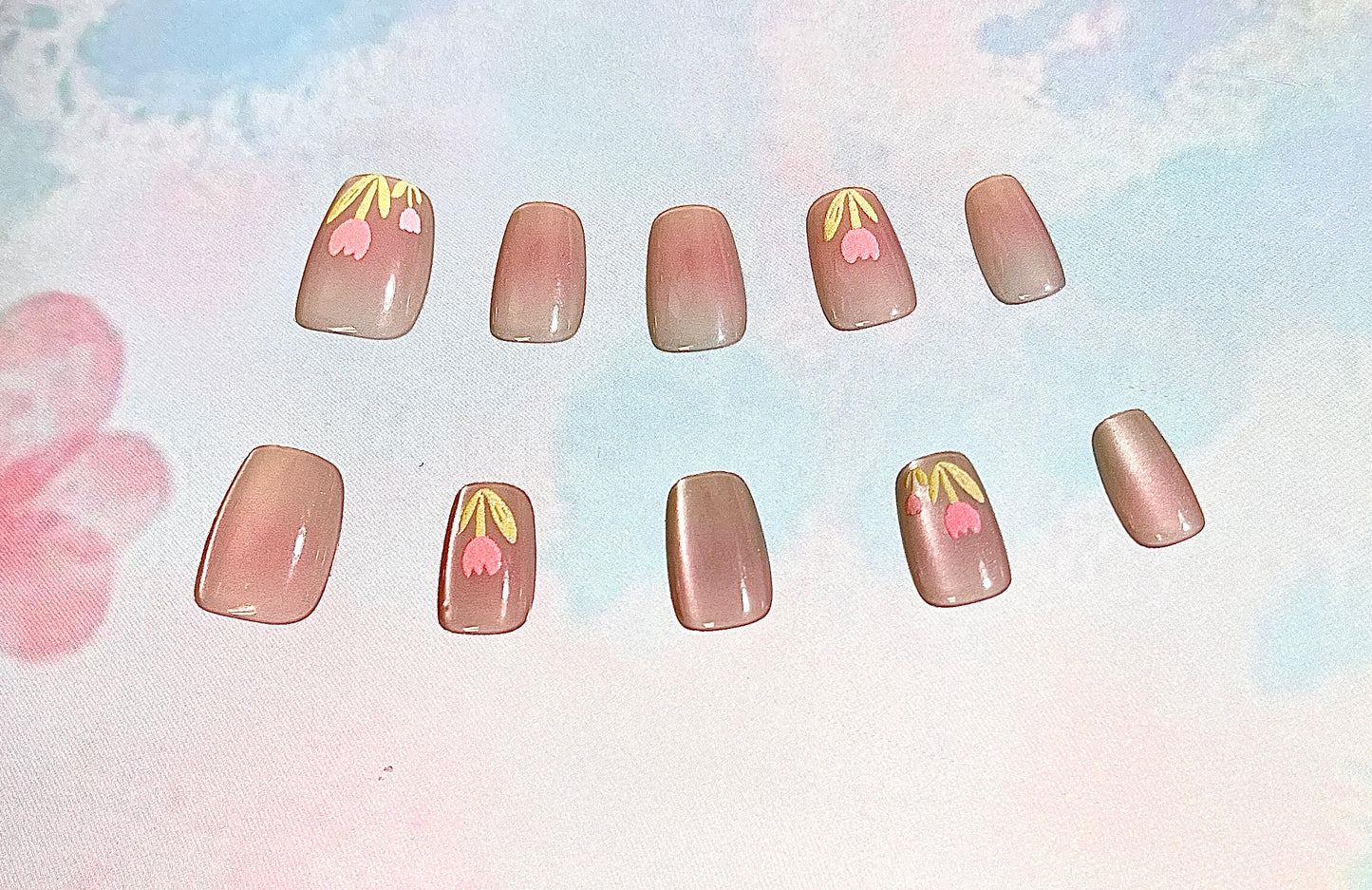 100% Handmade Press on Nails- 05