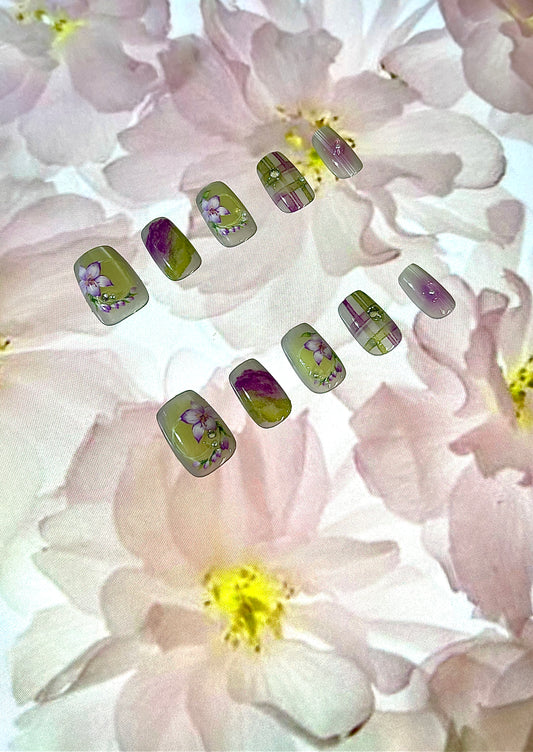 100% Handmade Press on Nails- 06