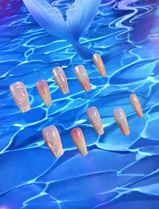 100% Handmade Press on Nails- 01