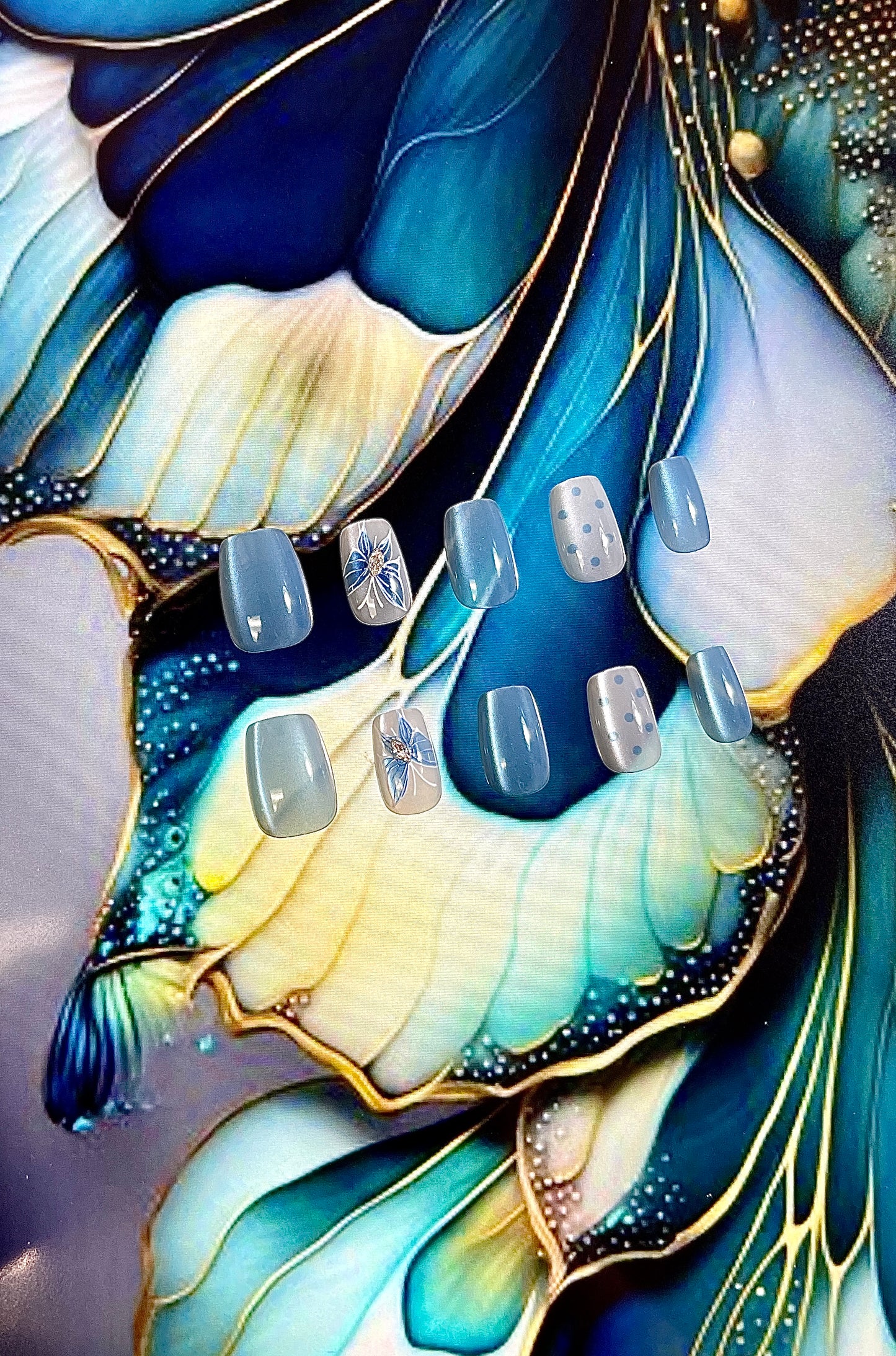 100% Handmade Press on Nails- 02