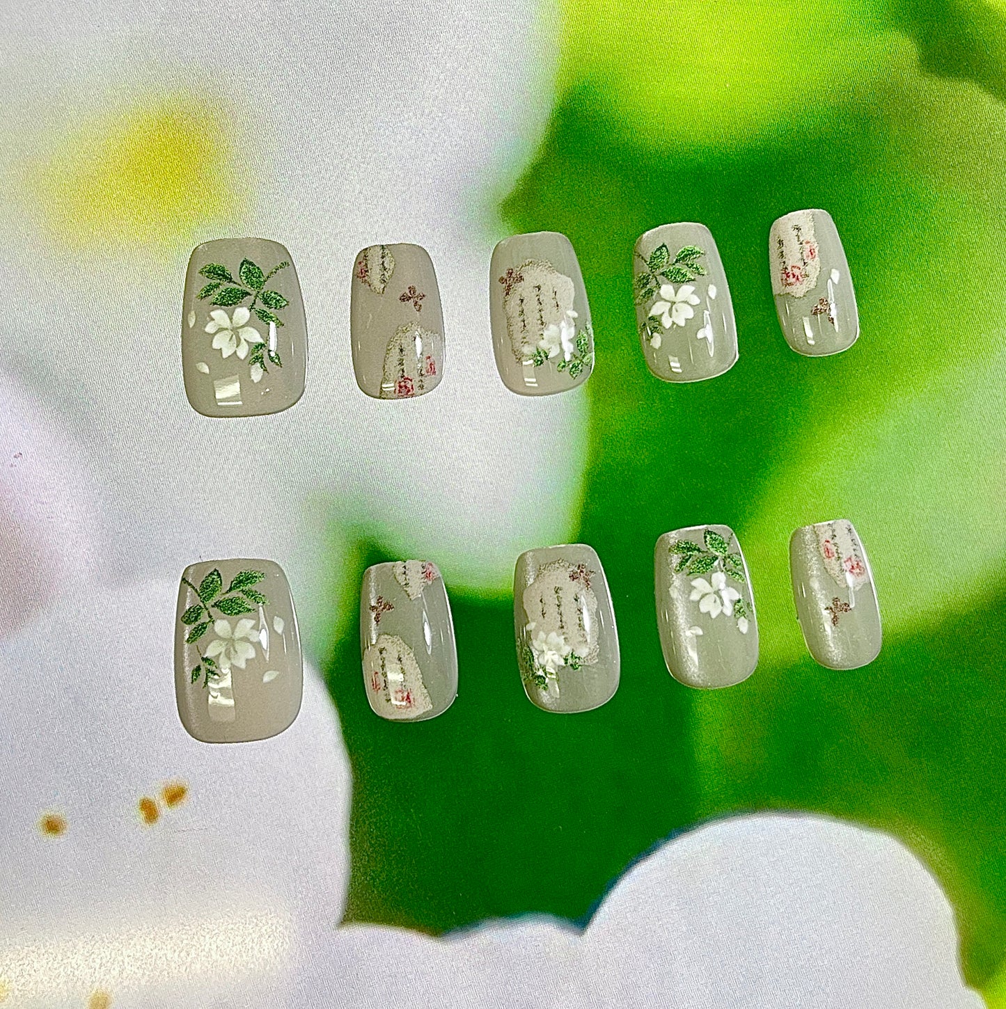 100% Handmade Press on Nails- 03