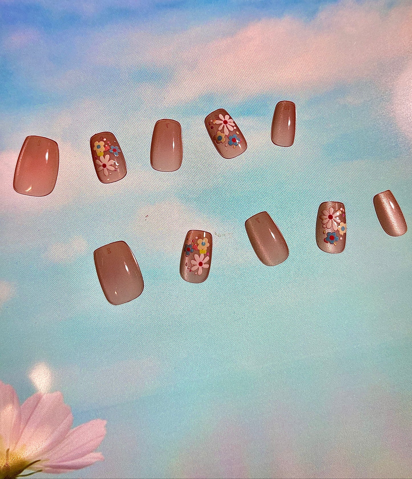 100% Handmade Press on Nails- 04