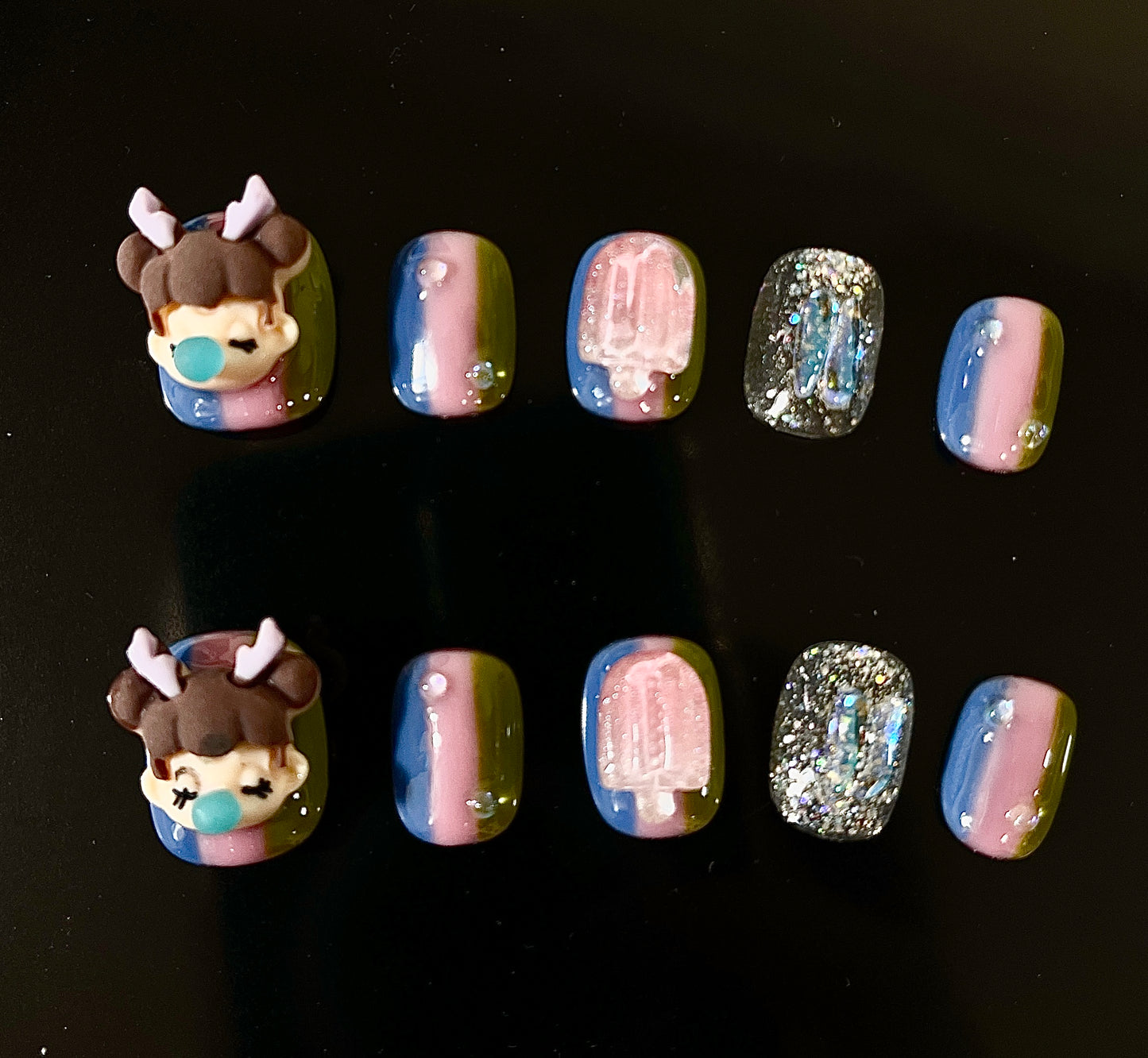 100% Handmade Press on Nails- Babygirl