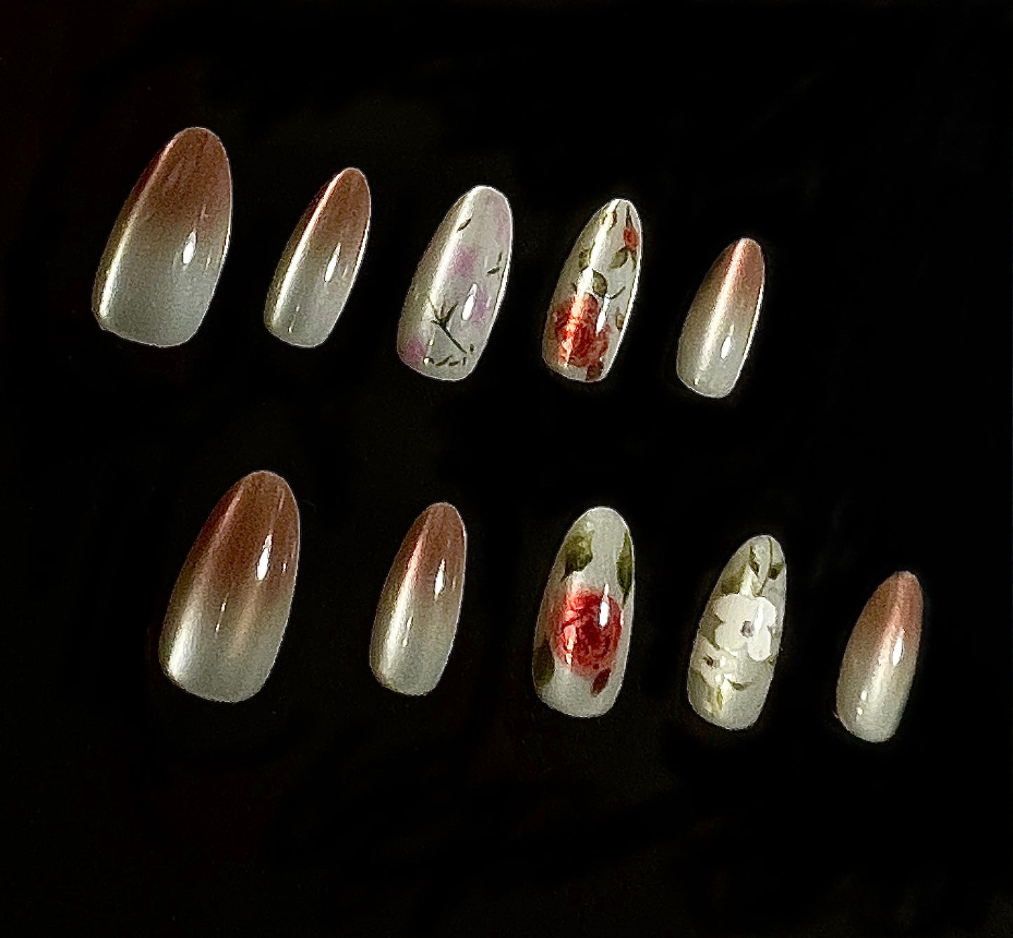 100% Handmade Press on Nails- 08