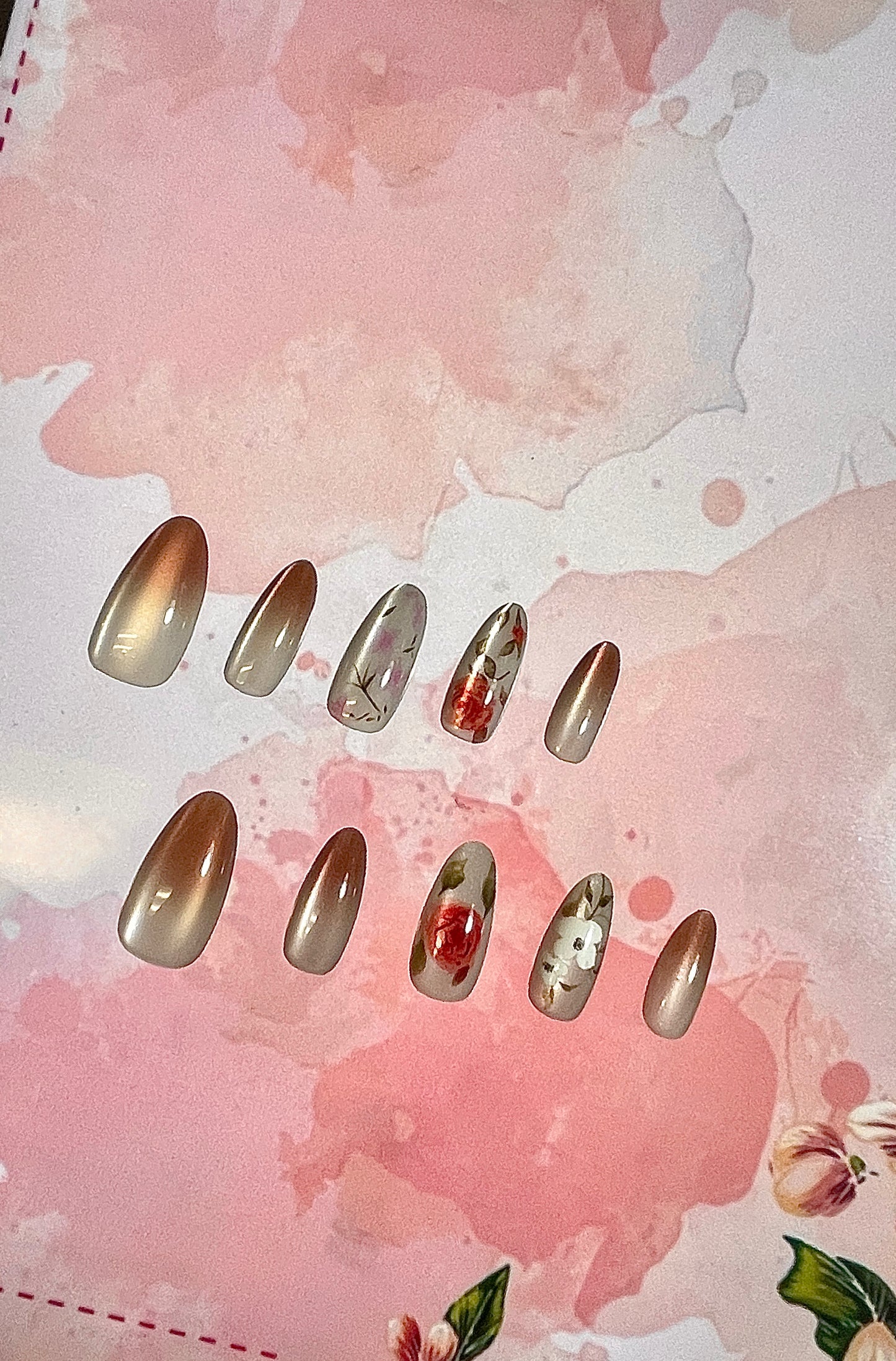 100% Handmade Press on Nails- 08