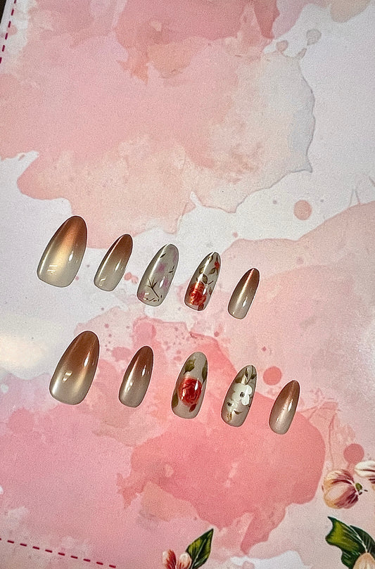 100% Handmade Press on Nails- 08