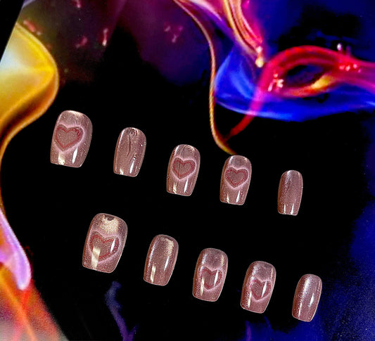 100% Handmade Press on Nails- 09