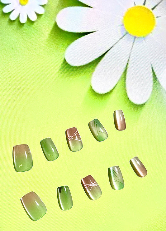 100% Handmade Press on Nails- 10